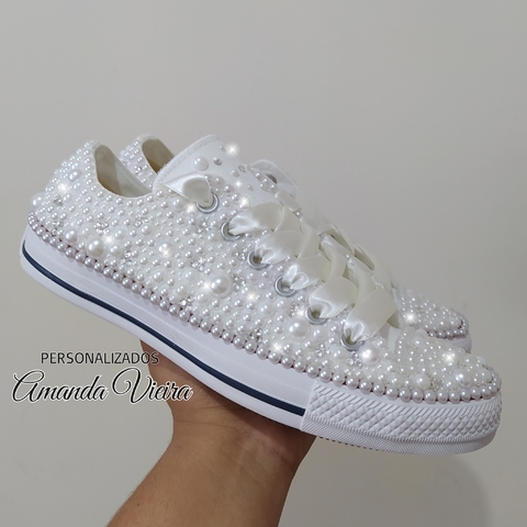All Star com pérolas e cristais