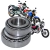 Caixa De Direção Cônica Com Colar Para Twister Cbx 250 2001 Até 2008 Da Cb 300 Cb 250 Pra 600 Hornet