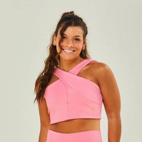 Top Cruzado Rosa - comprar online