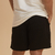 Bermuda Moletom Minimal Preta Booq - comprar online