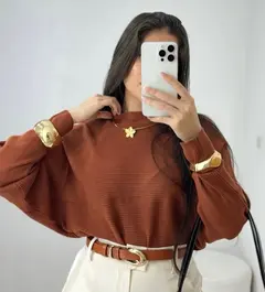 Blusa modal Morcego - Nina Vitta