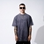 CAMISETA OVERSIZED ESSENTIALS - LISA WASHED DARK GRAY na internet