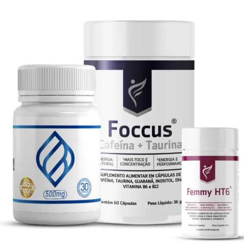 COMBO EXCLUSIVO: IMPULSE + FOCCUS + FEMMY HT6 DE PRESENTE - comprar online