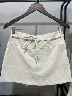 Shorts Saia De Linho Amarração Na Frente - comprar online