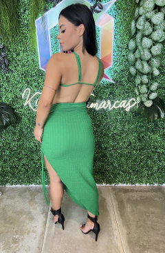 Vestido Canelado Premium Midi - comprar online