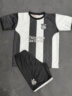 Conjunto Infantil Uniforme De Time De Futebol Corinthians Modelo Novo - comprar online
