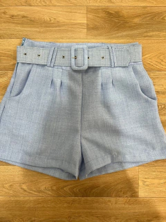 Shorts Feminino Linho Com Cinto E Bolso - comprar online