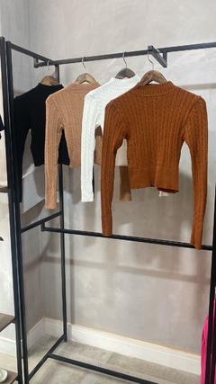 Blusinha Manga Longa Tricô modal