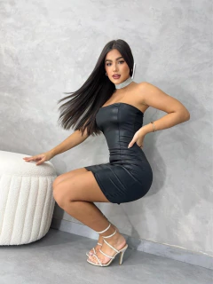 Vestido courino tomara que caia