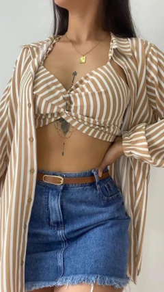 Camisa Manga longa com Top - comprar online