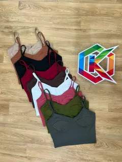 Cropped Alcinha Retro Sem Bojo