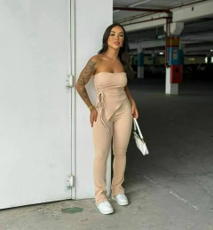 Imagem do Conjunto Feminino Canelado Tomara que caia