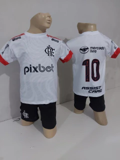 Conjunto Infantil Uniforme De Time De Futebol Flamengo - comprar online