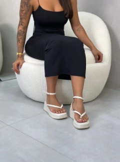 Sandália Feminina Tendência De Amarrar Moda Blogueira na internet