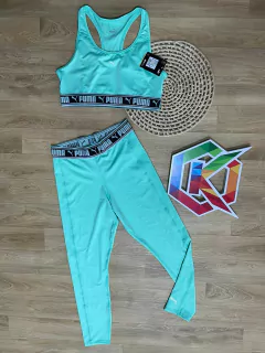 Legging Feminina Puma Escrita Na Barra