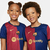 Conjunto Infantil Barcelona I 2024/25 - Azul e Vermelha - MD STORE37 - Loja de Artigos Esportivos Online