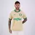 Camiseta do Palmeiras em tom dourado, com detalhes em verde e logo da Puma.