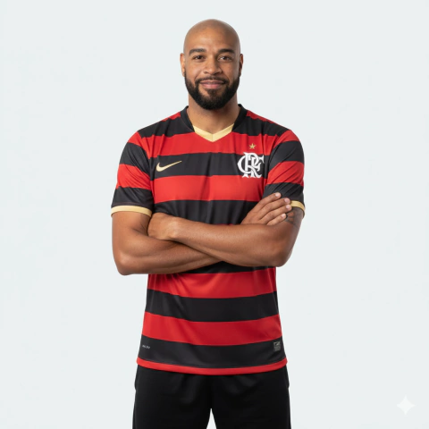 Camisa Flamengo I Retrô 2009 Vermelha e Preta - Nike