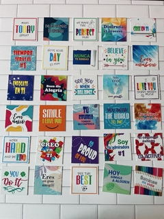Tarjetas Bilingües Motivacionales