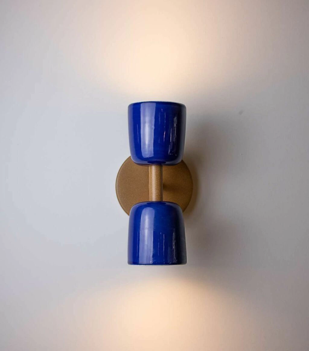 Arandela Candeia - Azul/Azul