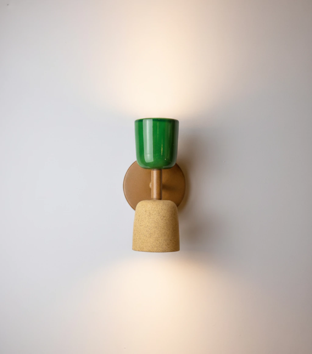 Arandela Candeia - Areia/Verde