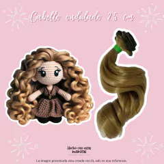 Cabello Ondulado 25 cms - Hecho con estas manitas