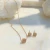 Conjunto Zircônia Cristal Quadradinho Banho Ouro 18k