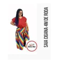 SAIA CIGANA EM CETIM COM 4m DE RODA - buy online