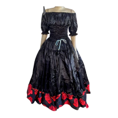 CONJUNTO POMBO GIRA 2 PEÇAS CETIM ESTAMPADO