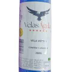 VELA 7 DIAS AZUL BEBÊ 260G - ATACADO BEIRA MAR CONFEÇÕES E ARTIGOS RELIGIOSOS