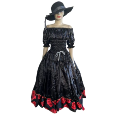 CONJUNTO POMBO GIRA 2 PEÇAS CETIM ESTAMPADO - ATACADO BEIRA MAR CONFEÇÕES E ARTIGOS RELIGIOSOS