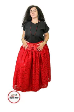 SAIA DE RENDA COM FORRO EM CETIM 3M DE RODA en internet