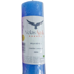 VELA 7 DIAS AZUL BEBÊ 260G - comprar online