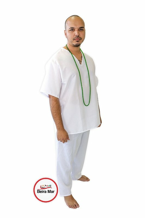 CALÇA EM OXFORD SEM BOLSOS