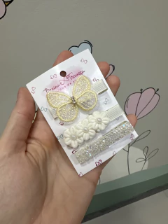 HAIR CLIPS FLORES E BORBOLETAS - loja online