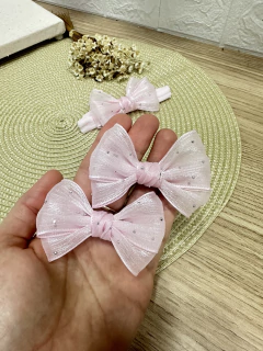 PAR GRAVATINHA DUPLA - ORGANZA CRISTAIS M - comprar online