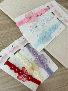 FAIXA BORBOLETA COM FLORES - comprar online