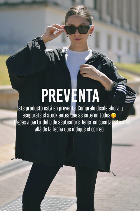 Campera rompeviento - negra