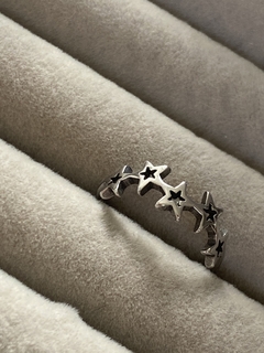 Anel Estrelas de Aço Inox