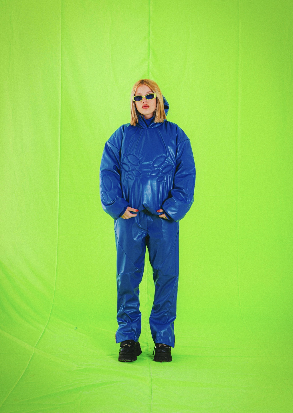 HOODIE PUFFER LEATHER