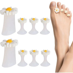 Separadores de silicón flor blanca