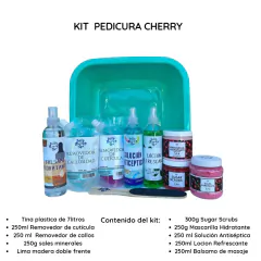 Kit Pedicura Manicura Cherry con tina - comprar en línea