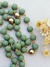 Terço Corrente - Verde Militar/Dourado - Juliana Costa Atelier