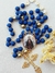 Terço Corrente - Azul Royal/Dourado - comprar online