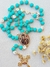 Terço Corrente - Verde Água/Dourado - comprar online