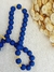 Terço Cordão - Azul Royal/Dourado - Juliana Costa Atelier