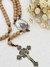 Terço Cordão - Marrom/Ouro Envelhecido - comprar online