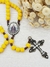 Terço Cordão - Amarelo/Ouro Envelhecido - comprar online
