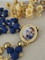 Terço Corrente com Foto - Azul Royal/Dourado - comprar online