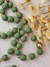 Terço Corrente com Foto - Verde Militar/Dourado - comprar online